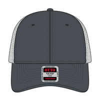 OTTO 83-473 6 Panel Low Profile Mesh Back Trucker Cap - Ch.Gry/Ch.Gry/N.Yel - Ch.Gry/Ch.Gry/N.Yel / 6 1/2’’ - 7 5/8’’