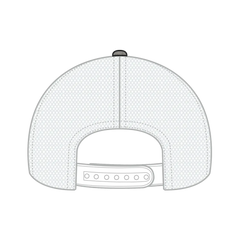 OTTO 83-473 6 Panel Low Profile Mesh Back Trucker Cap - Ch.Gry/Wht - Ch.Gry/Wht / 6 1/2’’ - 7 5/8’’