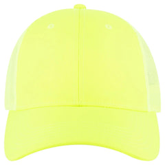 OTTO 83-473 6 Panel Low Profile Mesh Back Trucker Cap - N. Yellow - N. Yellow / 6 1/2’’ - 7 5/8’’