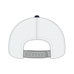 OTTO 83-473 6 Panel Low Profile Mesh Back Trucker Cap - Nvy/Nvy/Gry - Nvy/Nvy/Gry / 6 1/2’’ - 7 5/8’’