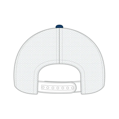 OTTO 83-473 6 Panel Low Profile Mesh Back Trucker Cap - Ryl/Ryl/Wht - Ryl/Ryl/Wht / 6 1/2’’ - 7 5/8’’