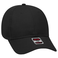 OTTO 83-605 ’OTTO Comfy Fit’ 6 Panel Low Profile Baseball Cap - Black - Black / 6 1/2’’ - 7 5/8’’