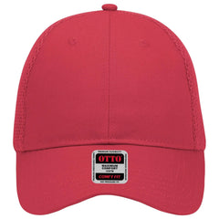 OTTO 83-605 ’OTTO Comfy Fit’ 6 Panel Low Profile Baseball Cap - Red - Red / 6 1/2’’ - 7 5/8’’