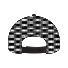 OTTO 83-932 6 Panel Low Profile Mesh Back Trucker Cap - Black - Black / 6 1/2’’ - 7 5/8’’