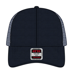 OTTO 83-942 6 Panel Low Profile Mesh Back Trucker Cap - Navy - Navy / 6 1/2’’ - 7 5/8’’
