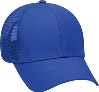 OTTO 83-942 Superior Cotton Twill Low Profile Pro Style Mesh Back Cap - Royal - Royal / One Size Fits Most