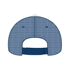 OTTO 84-482 6 Panel Low Profile Mesh Back Trucker Cap - Ryl/Ryl/Wht - Ryl/Ryl/Wht / 6 1/2’’ - 7 5/8’’