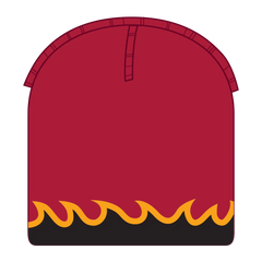 OTTO 91-628 8’’ Reversible Beanie - Red/Blk/Gld - Red/Blk/Gld / 6 1/2’’ - 7 5/8’’