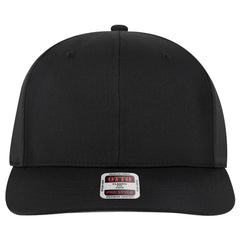 OTTO 930-1 6 Panel Pro Style Baseball Cap - Black - Black / 7 3/8’’ - 7 5/8’’