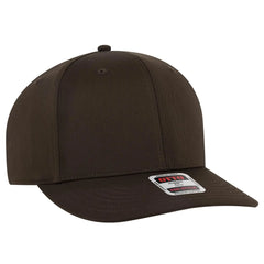 OTTO 930-1 6 Panel Pro Style Baseball Cap - Dk. Brown - Dk. Brown / 7 3/8’’ - 7 5/8’’