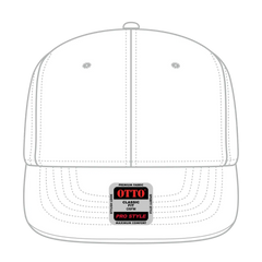 OTTO 930-1 6 Panel Pro Style Baseball Cap - White - White / 7 3/8’’ - 7 5/8’’
