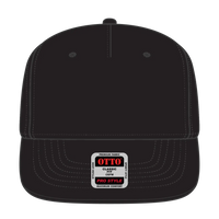 OTTO 9305-1 5 Panel Pro Style Baseball Cap - Black - Black / 7 3/8’’ - 7 5/8’’