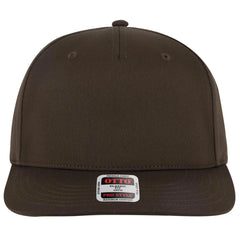 OTTO 9305-1 5 Panel Pro Style Baseball Cap - Dk. Brown - Dk. Brown / 7 3/8’’ - 7 5/8’’