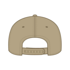 OTTO 9305-1 5 Panel Pro Style Baseball Cap - Khaki - Khaki / 7 3/8’’ - 7 5/8’’