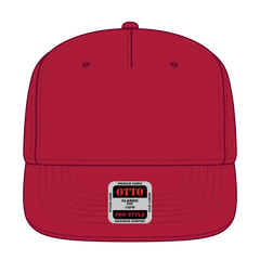 OTTO 9305-1 5 Panel Pro Style Baseball Cap - Red - Red / 7 3/8’’ - 7 5/8’’