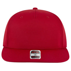 OTTO 9305-1 5 Panel Pro Style Baseball Cap - Red - Red / 7 3/8’’ - 7 5/8’’