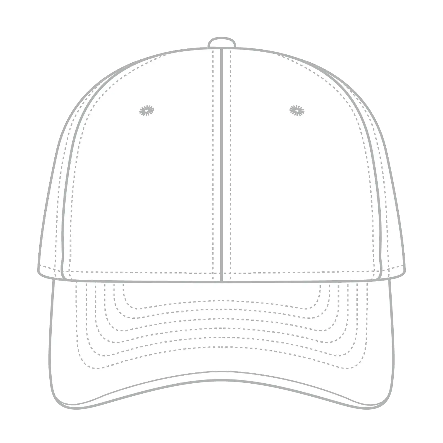 OTTO 94-737 ’OTTO A-Flex’ Fitted 6 Panel Low Profile Baseball Cap - White - White / 7’’ - 7 1/4’’