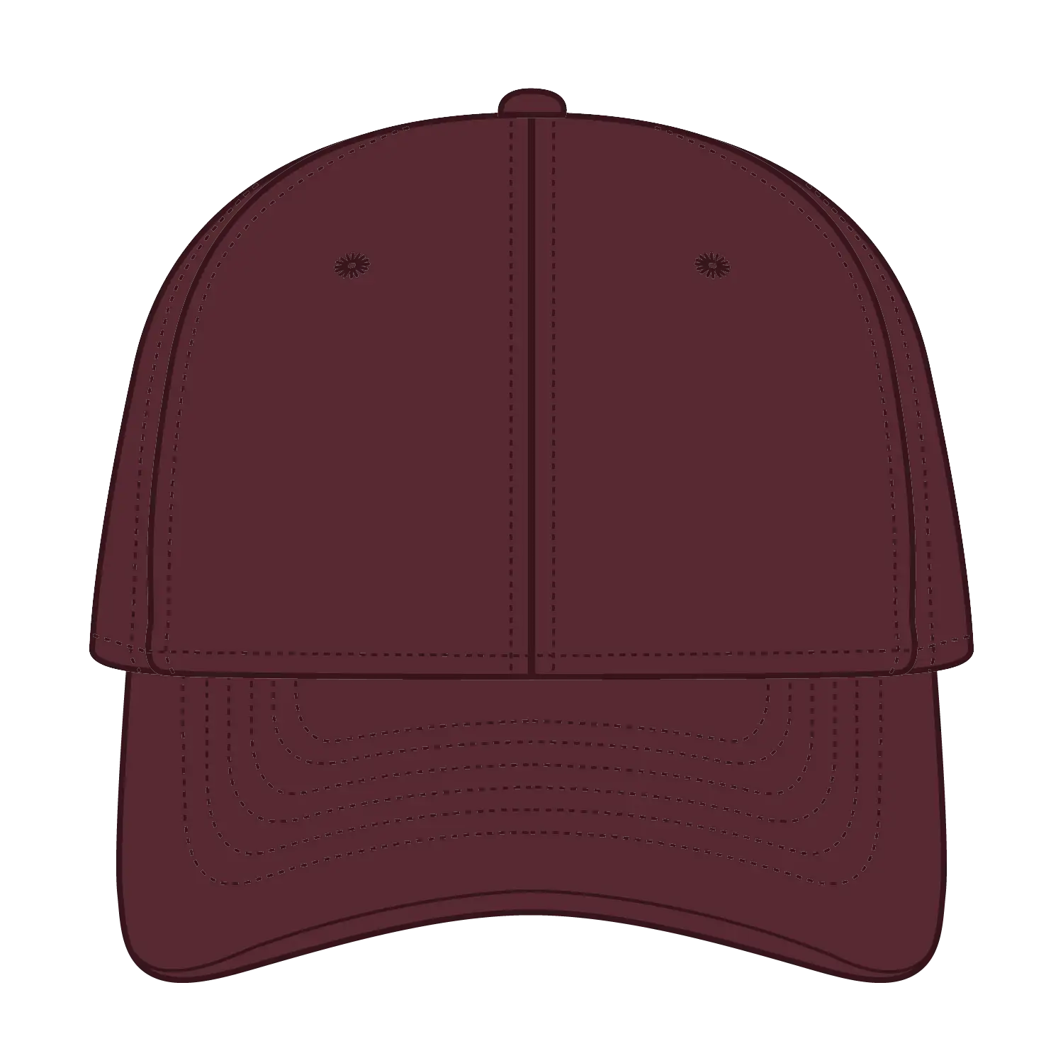 OTTO 94-737 ’OTTO A-Flex’ Fitted 6 Panel Low Profile Baseball Cap - Maroon - Maroon / 7’’ - 7 1/4’’