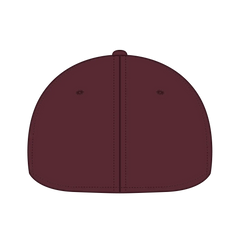 OTTO 94-737 ’OTTO A-Flex’ Fitted 6 Panel Low Profile Baseball Cap - Maroon - Maroon / 7’’ - 7 1/4’’