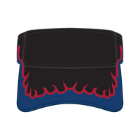 OTTO 95-543 Sun Visor - Blk/Ryl/Red - Blk/Ryl/Red / 6 1/2’’ - 7 5/8’’