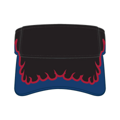 OTTO 95-543 Sun Visor - Blk/Ryl/Red - Blk/Ryl/Red / 6 1/2’’ - 7 5/8’’