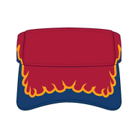 OTTO 95-543 Sun Visor - Red/Ryl/Gld - Red/Ryl/Gld / 6 1/2’’ - 7 5/8’’