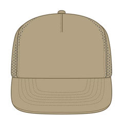 OTTO 9505-1 ’OTTO Snap’ 5 Panel Pro Style Snapback Cap - Khaki - Khaki / 7 3/8’’ - 7 5/8’’