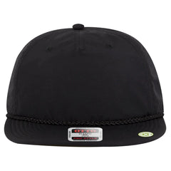 OTTO 9505-2 5 Panel Pro Style Baseball Cap - Black - Black / 7 3/8’’ - 7 5/8’’