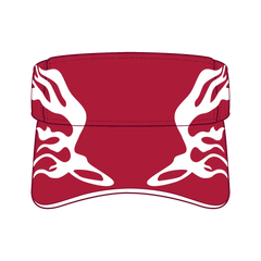 OTTO 96-577 Sun Visor - Red/Wht/Wht - Red/Wht/Wht / 6 1/2’’ - 7 5/8’’