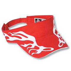 OTTO 96-577 Sun Visor - Red/Wht/Wht - Red/Wht/Wht / 6 1/2’’ - 7 5/8’’