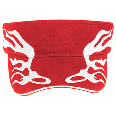 OTTO 96-577 Sun Visor - Red/Wht/Wht - Red/Wht/Wht / 6 1/2’’ - 7 5/8’’