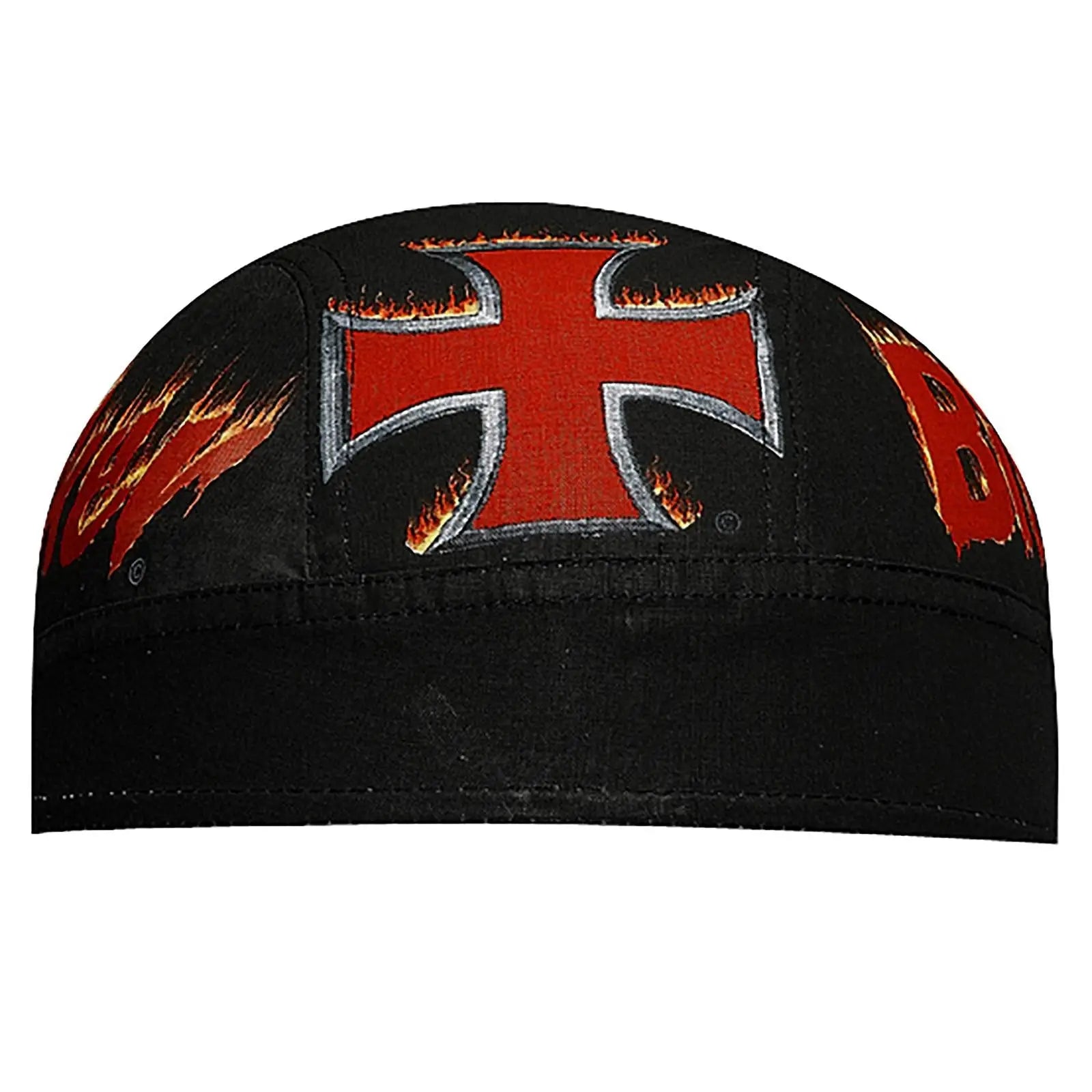 OTTO 98-595 Biker Head Wrap - Design 011/Black - Design 011/Black / 6 1/2’’ - 7 5/8’’