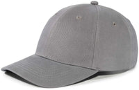 Pacific Headwear 101C Brushed Cotton Hook-and-Loop Cap - Graphite - Dark Gray / 7’’ - 7 7/8’’