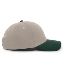 Pacific Headwear 101C Brushed Cotton Hook-and-Loop Cap - Khaki Hunter - Khaki Forest / 7’’ - 7 7/8’’