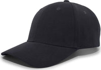Pacific Headwear 101C Brushed Cotton Hook-and-Loop Cap - Navy - Navy / 7’’ - 7 7/8’’
