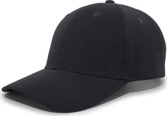 Pacific Headwear 101C Brushed Cotton Hook-and-Loop Cap - Navy - Navy / 7’’ - 7 7/8’’
