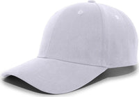 Pacific Headwear 101C Brushed Cotton Hook-and-Loop Cap - Silver - Light Gray / 7’’ - 7 7/8’’