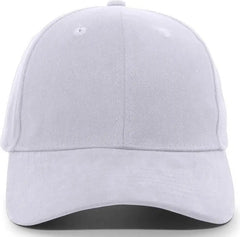 Pacific Headwear 101C Brushed Cotton Hook-and-Loop Cap - Silver - Light Gray / 7’’ - 7 7/8’’