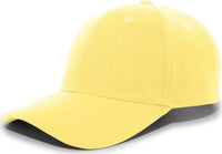 Pacific Headwear 101C Brushed Cotton Hook-and-Loop Cap - Yellow - Yellow / 7’’ - 7 7/8’’