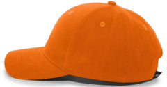 Pacific Headwear 101C Brushed Cotton Twill Hook-And-Loop Adjustable Cap - Mango - Mango / 7’’ - 7 7/8’’