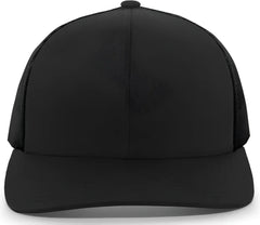Pacific Headwear 104C Trucker Snapback Cap - Black