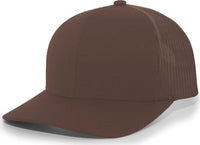 Pacific Headwear 104C Trucker Snapback Cap - Brown Brown - Brown / 7’’ - 7 7/8’’
