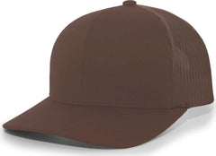 Pacific Headwear 104C Trucker Snapback Cap - Brown Brown - Brown / 7’’ - 7 7/8’’