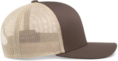 Pacific Headwear 104C Trucker Snapback Cap - Brown Khaki - Brown Khaki / 7’’ - 7 7/8’’