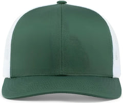 Pacific Headwear 104C Trucker Snapback Cap - Dark Green White - Forest White / 7’’ - 7 7/8’’