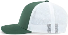 Pacific Headwear 104C Trucker Snapback Cap - Dark Green White - Forest White / 7’’ - 7 7/8’’