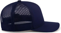 Pacific Headwear 104C Trucker Snapback Cap - True Navy - True Navy / 7’’ - 7 7/8’’