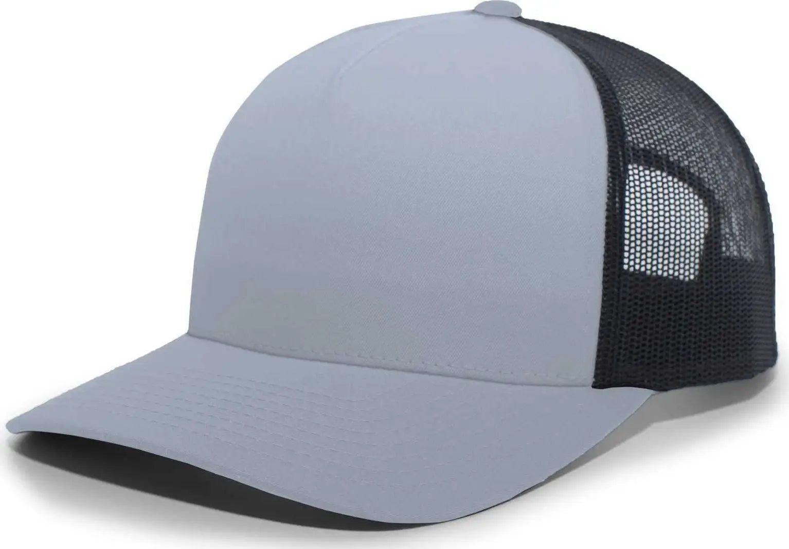 Pacific Headwear 105C 5-Panel Trucker Snapback Cap - Graphite Black - Dark Gray Black / 7’’ - 7 7/8’’