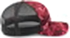 Pacific Headwear 107C Mossy Oak Trucker Snapback - Elements Agua Crimson Lt Charcoal - Mossy Oak Gray / 7’’ 7 7/8’’