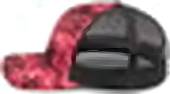 Pacific Headwear 107C Mossy Oak Trucker Snapback - Elements Agua Crimson Lt Charcoal - Mossy Oak Gray / 7’’ 7 7/8’’